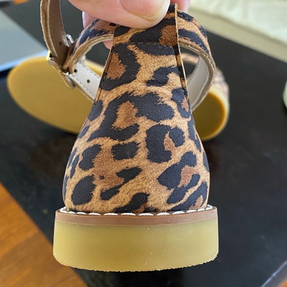 Elephantito Little Girl Braided Leopard Sandals - Picture 4 of 7